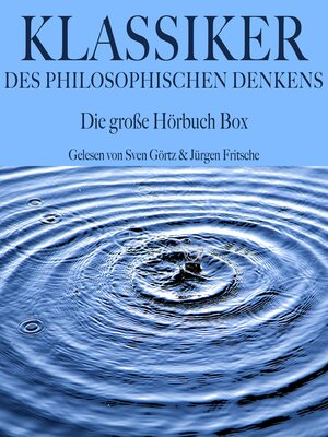 cover image of Klassiker des philosophischen Denkens